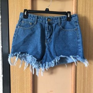 denim shorts